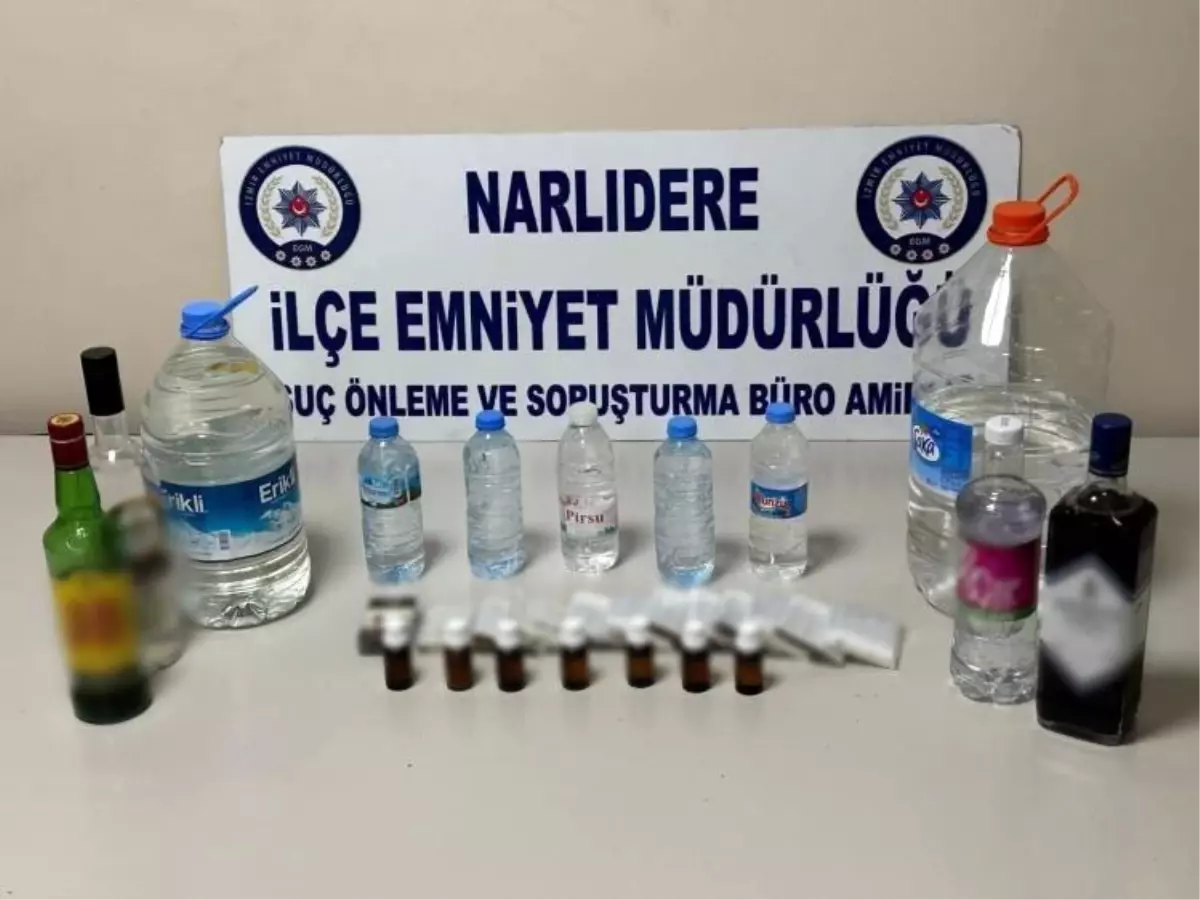 İzmir’de Kaçak Alkol Operasyonu